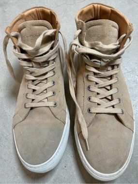 Suede High Tops Tan Men’s 10.5 Streetwear Portugal Sneakers leather lined Luxe